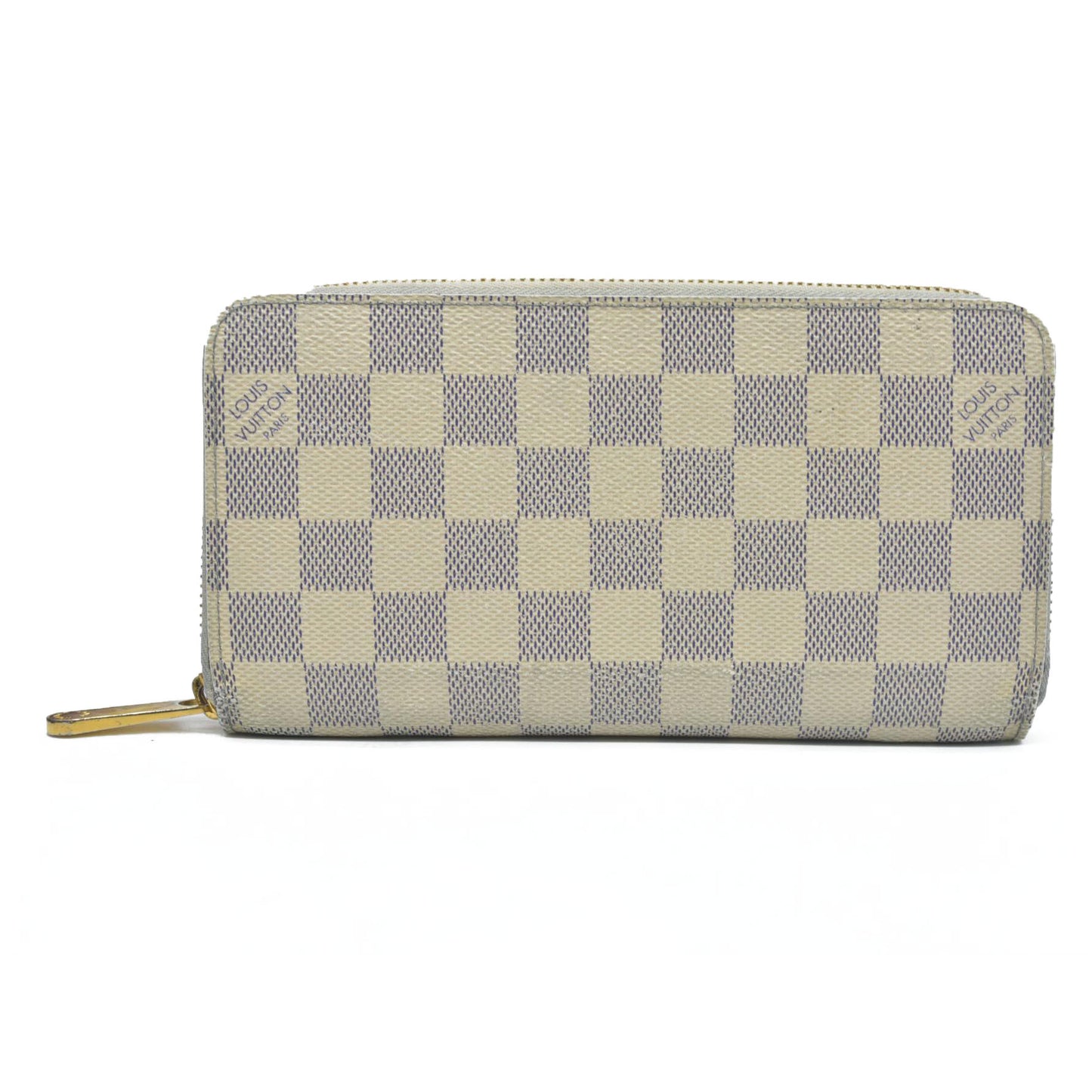 $895 Louis Vuitton  Damier Azur Zippy Wallet SD3196