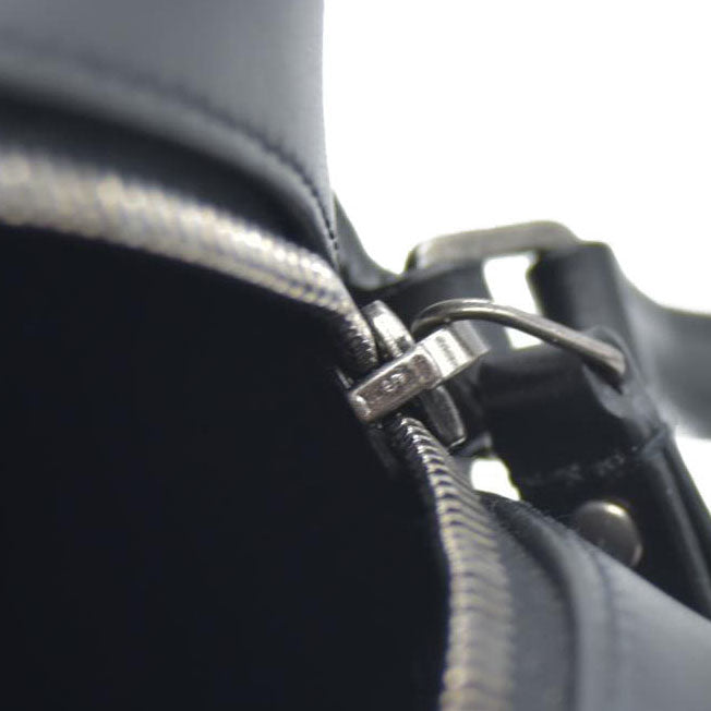 SAINT LAURENT Calfskin Matelasse Monogram Lou Camera Bag Black