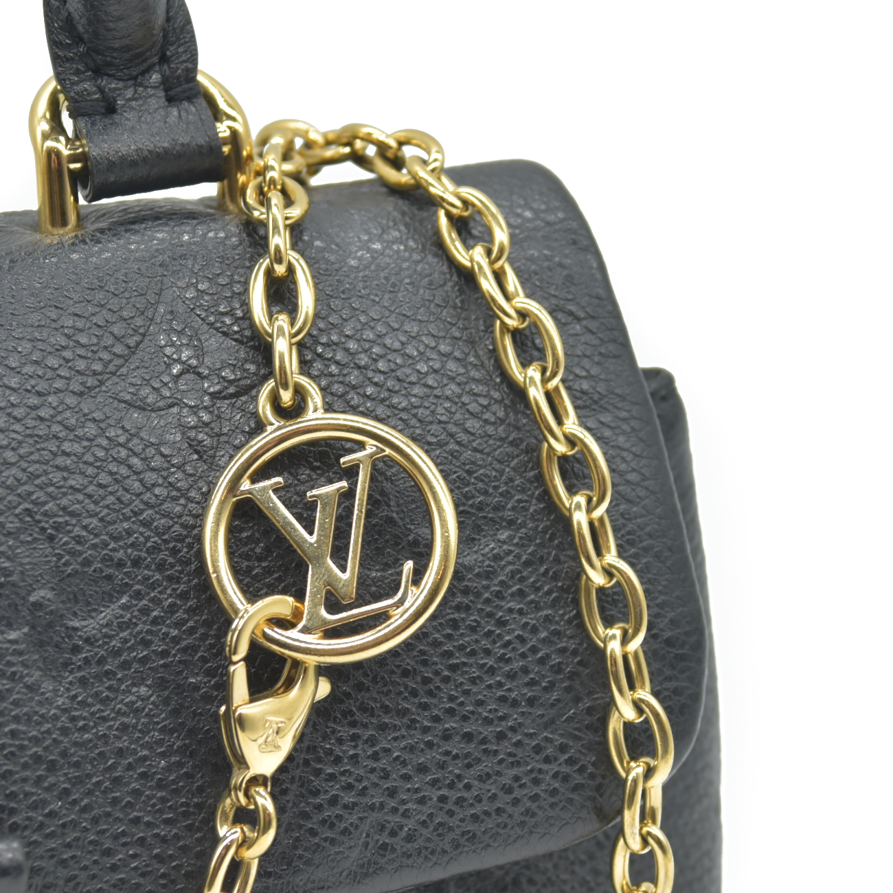 $2230 Louis Vuitton Empreinte Monogram Nano Madeleine Black