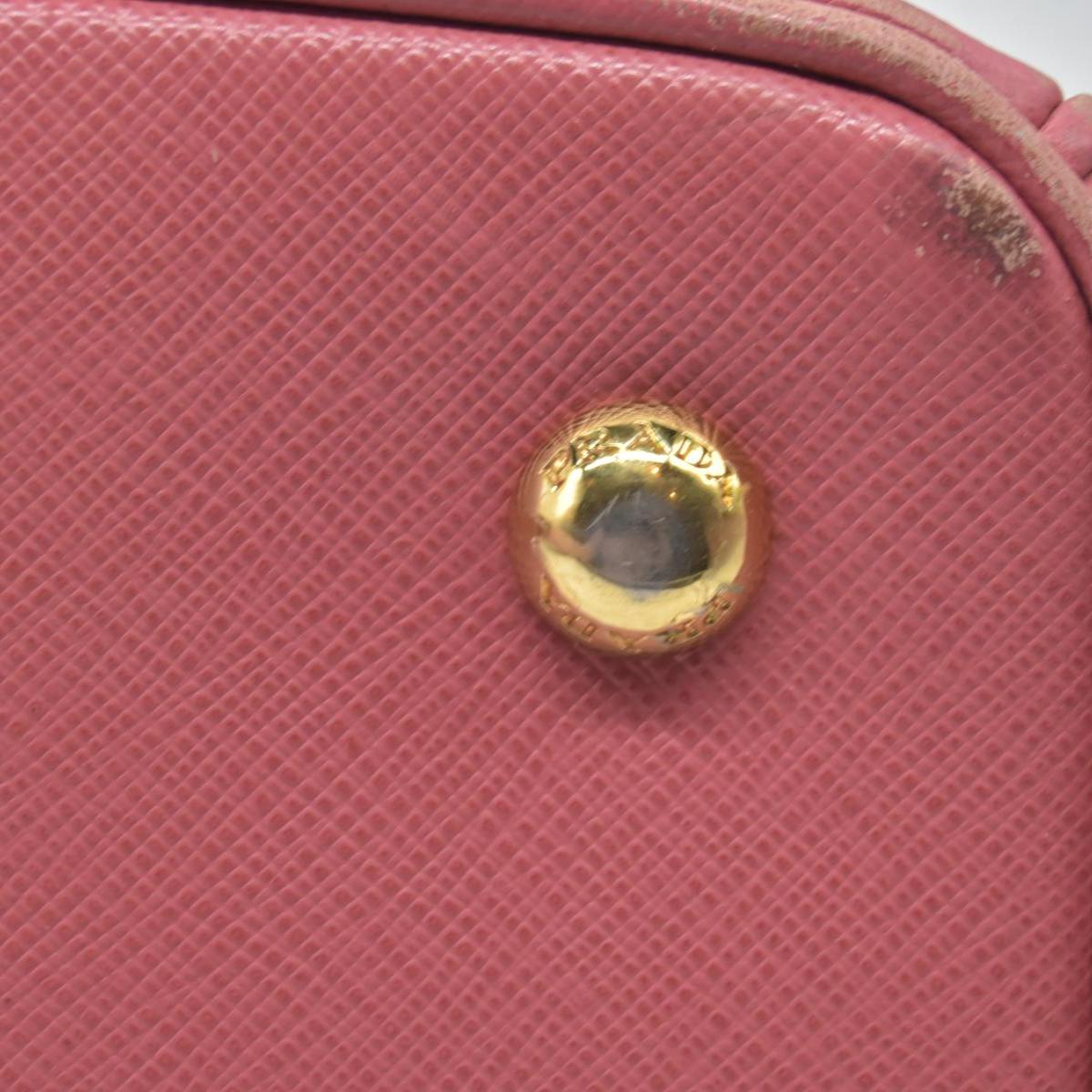 $4500 Prada Saffiano Lux Large Galleria Double Zip Tote Pink