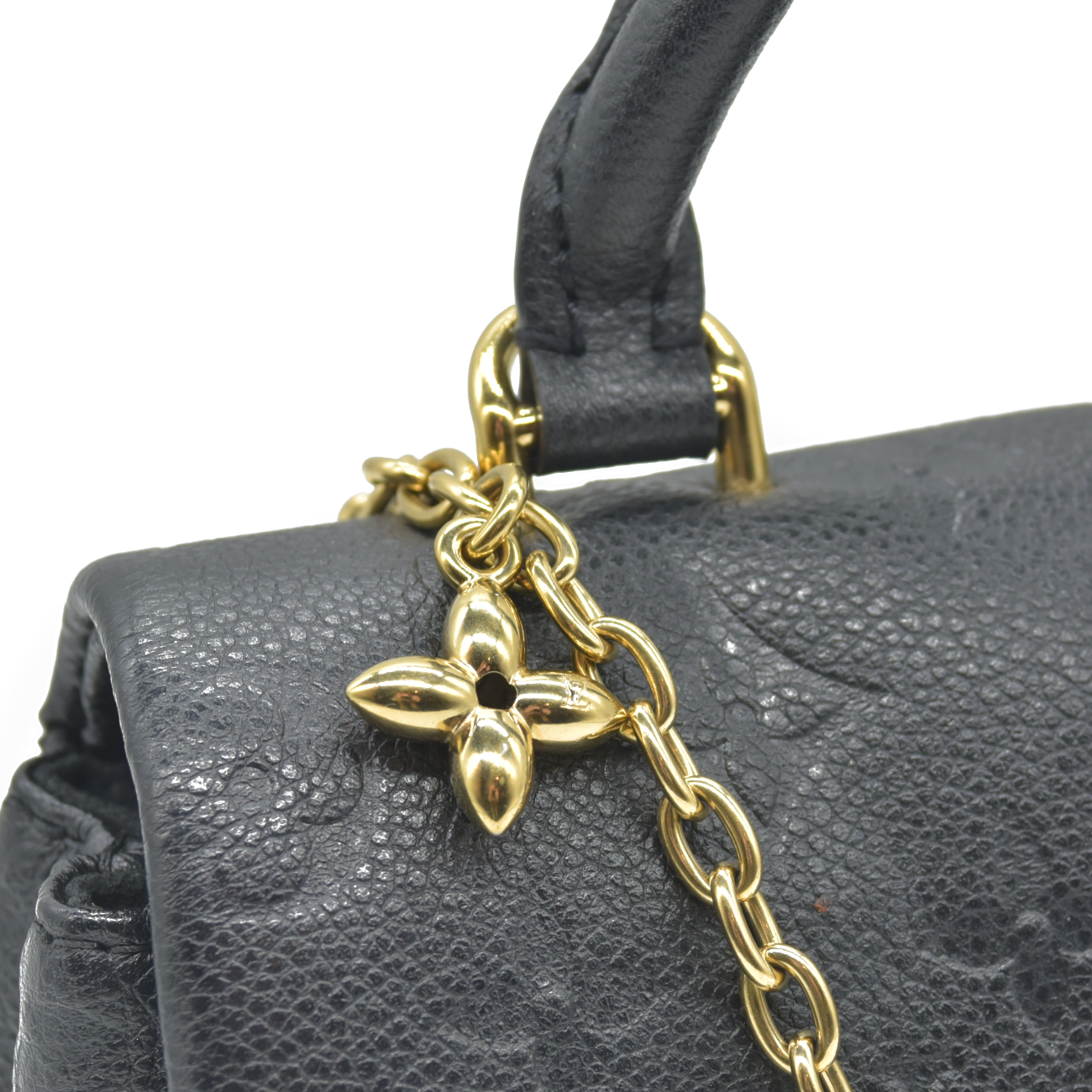 $2230 Louis Vuitton Empreinte Monogram Nano Madeleine Black