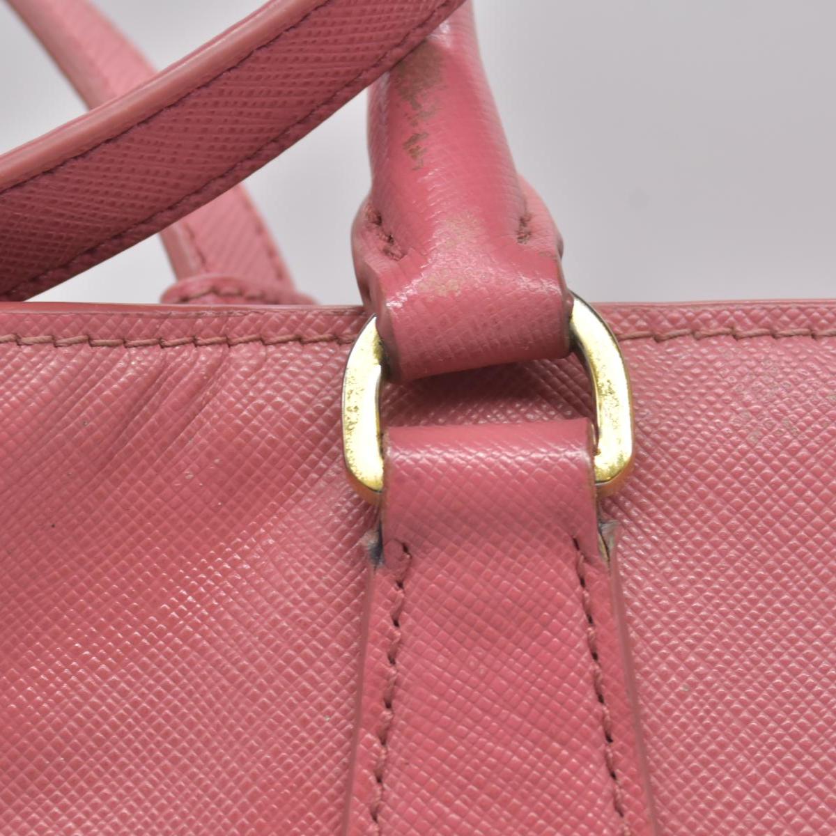 $4500 Prada Saffiano Lux Large Galleria Double Zip Tote Pink