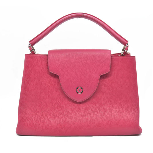 Louis Vuitton  Taurillon Capucines MM Fuchsia