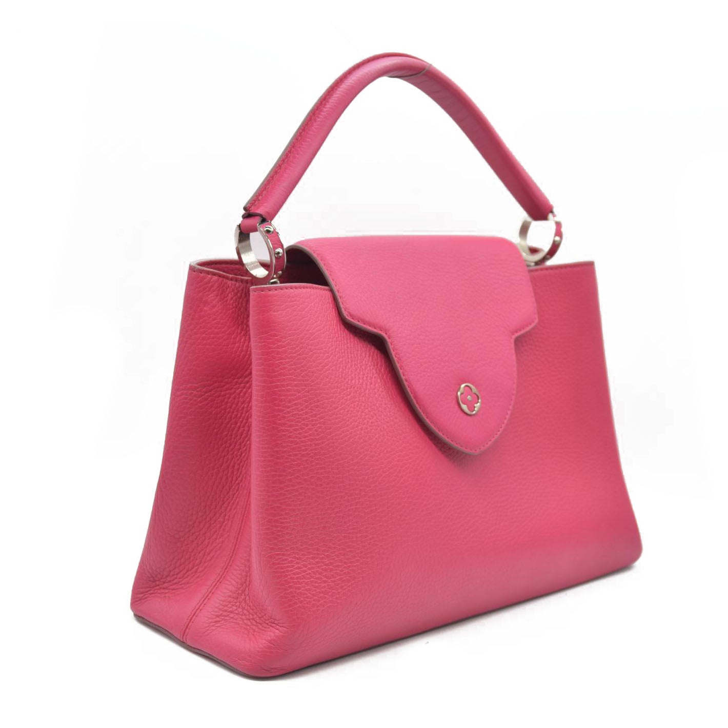 Louis Vuitton  Taurillon Capucines MM Fuchsia