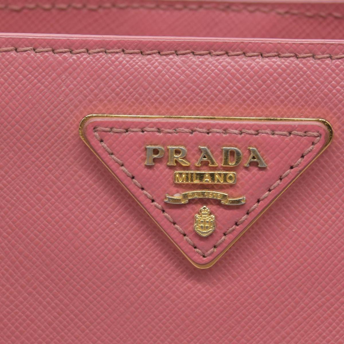 $4500 Prada Saffiano Lux Large Galleria Double Zip Tote Pink