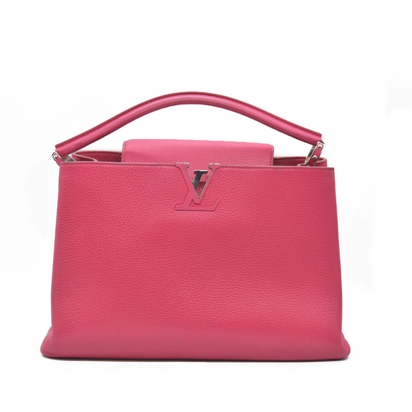 Louis Vuitton  Taurillon Capucines MM Fuchsia