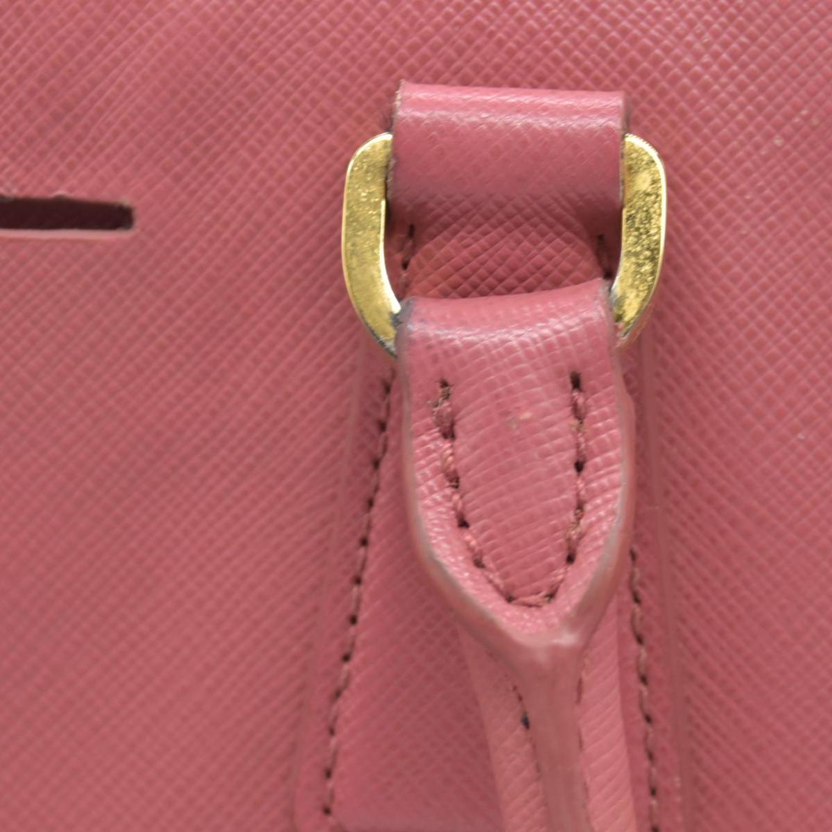 $4500 Prada Saffiano Lux Large Galleria Double Zip Tote Pink