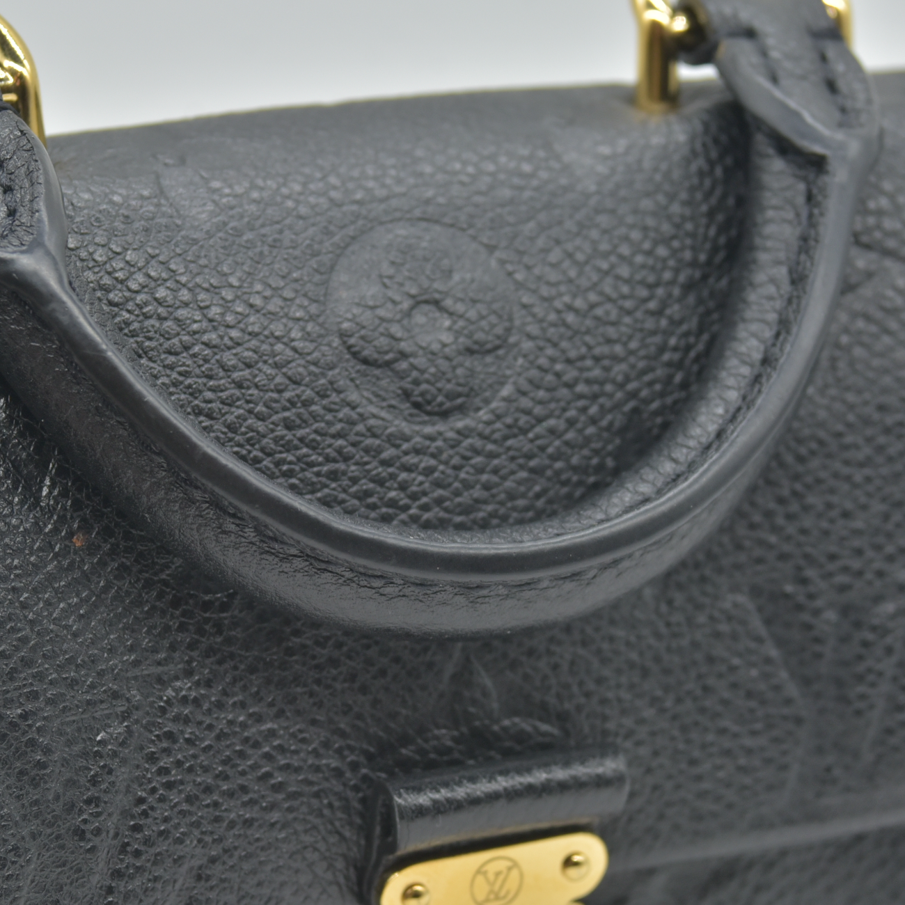 $2230 Louis Vuitton Empreinte Monogram Nano Madeleine Black