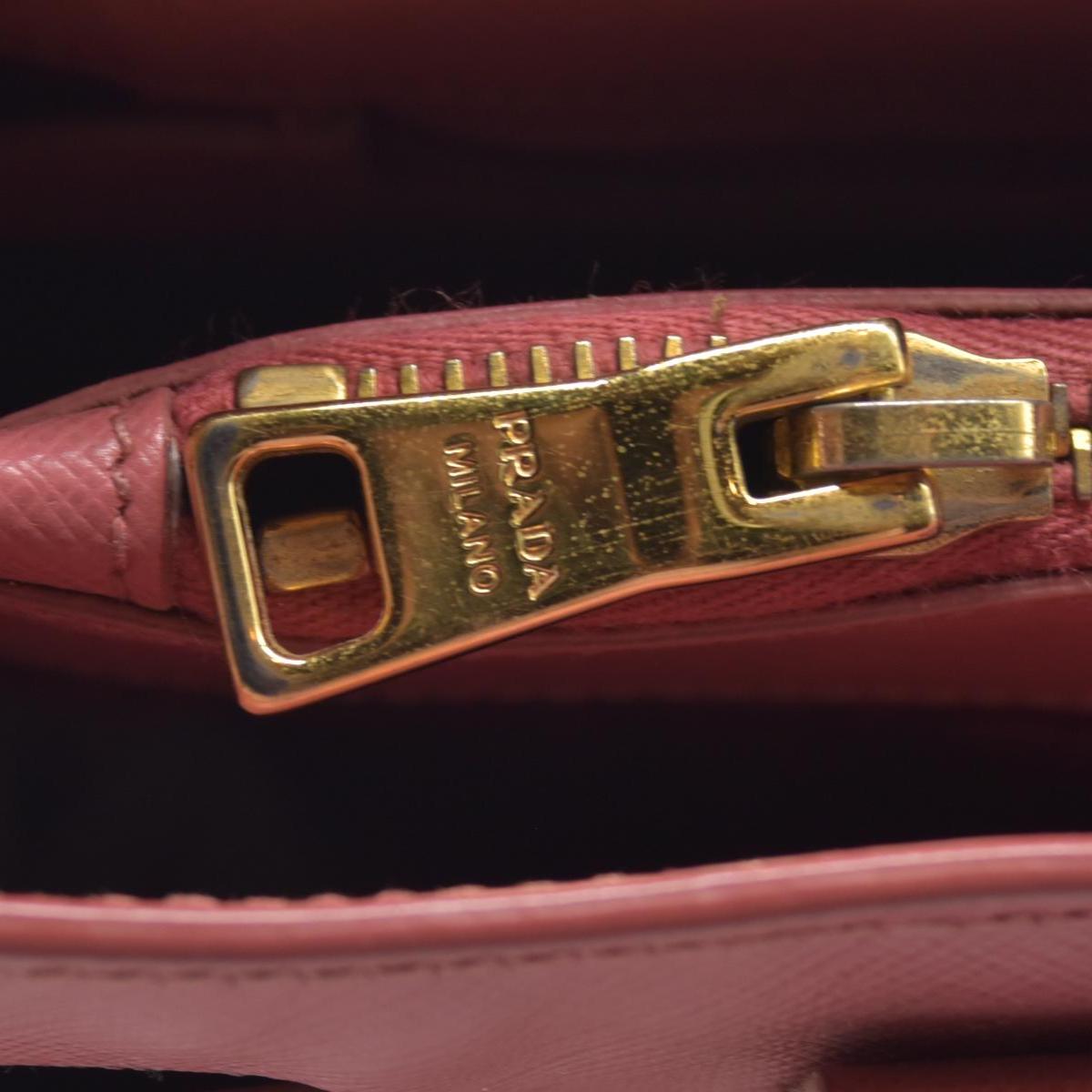 $4500 Prada Saffiano Lux Large Galleria Double Zip Tote Pink