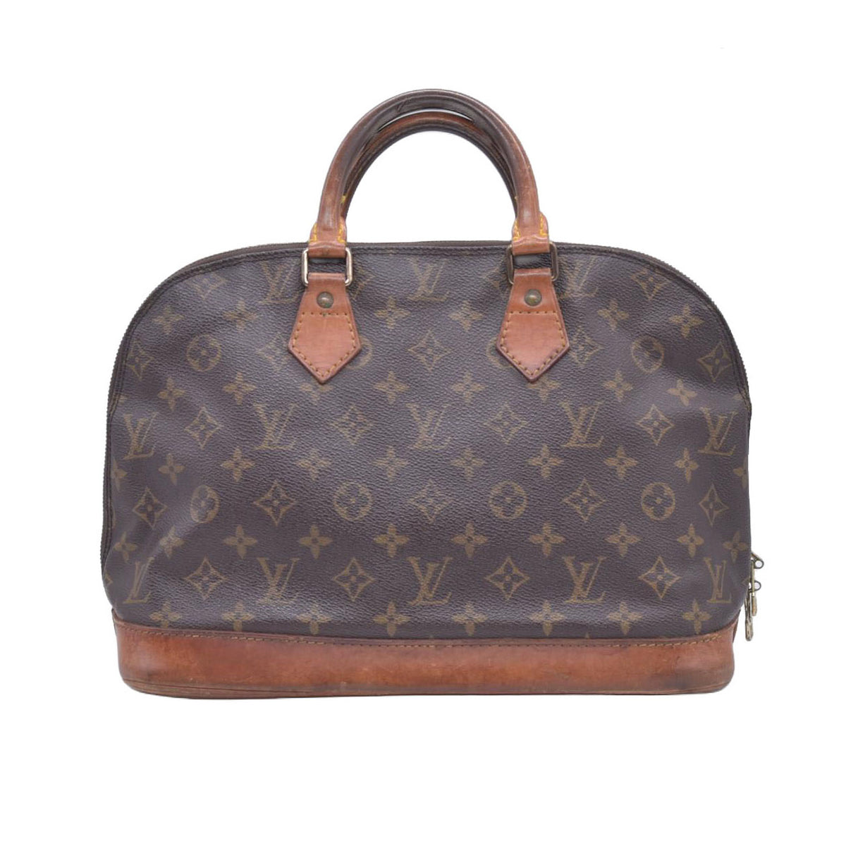 $2090 1993 Louis Vuitton Monogram Alma Tote Hand Bag Purse Brown VI0933 10021025