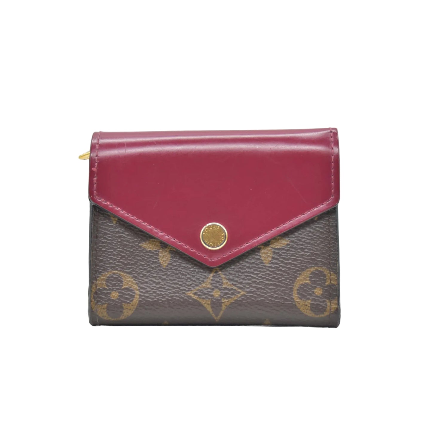 Louis Vuitton Monogram Portefeuille Zoe Mini Trifold Wallet Brown MI3210