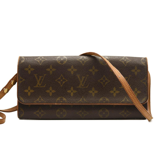 LOUIS VUITTON Monogram Pochette Twin GM