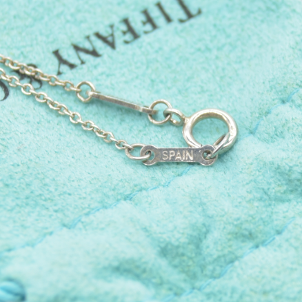 $360 Tiffany & CO Sterling Silver Elsa Peretti Mini Dove Necklace