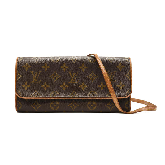 LOUIS VUITTON Monogram Pochette Twin GM