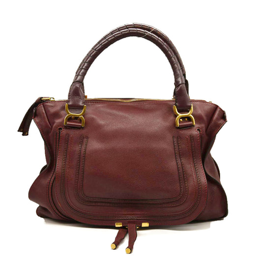 CHLOE  Calfskin Medium Marcie Satchel Wild Purple