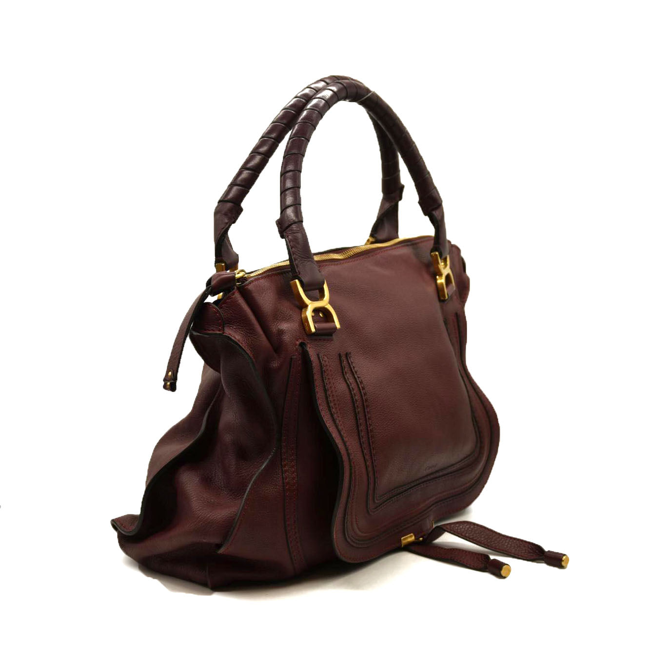 CHLOE  Calfskin Medium Marcie Satchel Wild Purple