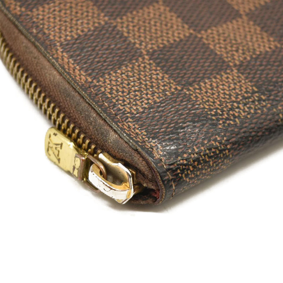 Louis Vuitton  Damier Ebene Clemence Wallet Cherry CA3107