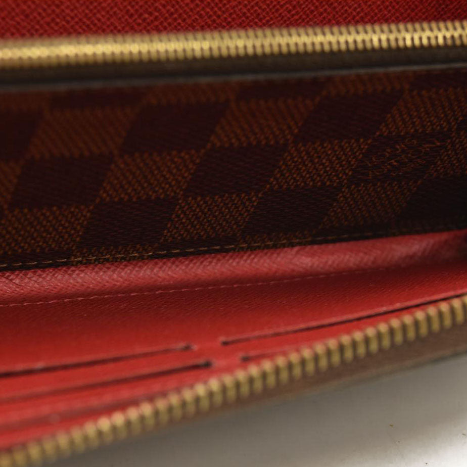 Louis Vuitton  Damier Ebene Clemence Wallet Cherry CA3107