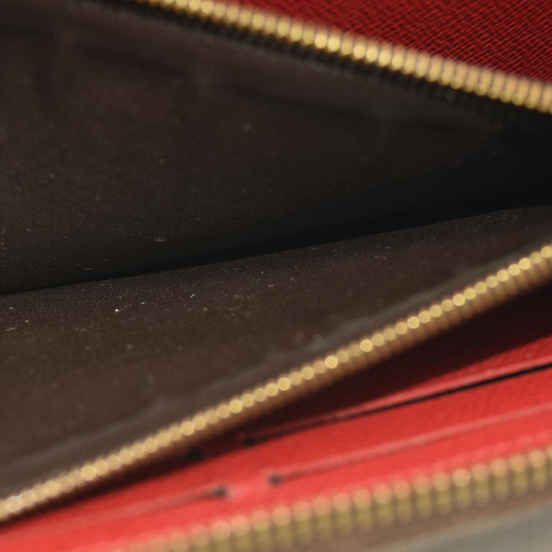 Louis Vuitton  Damier Ebene Clemence Wallet Cherry CA3107