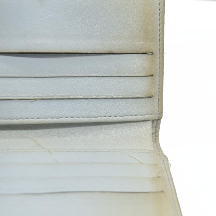 Chanel icon line Bi-fold Wallet With Silver Metal Lambskin Light Pink