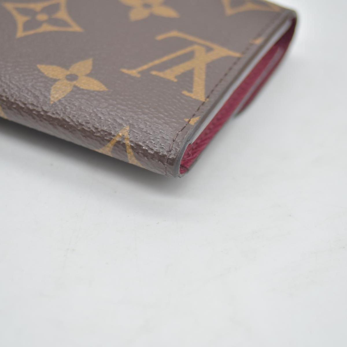 $450 2017 Louis Vuitton Monogram Porte Monnaie Rosalie Coin Purse Wallet Brown UB2137