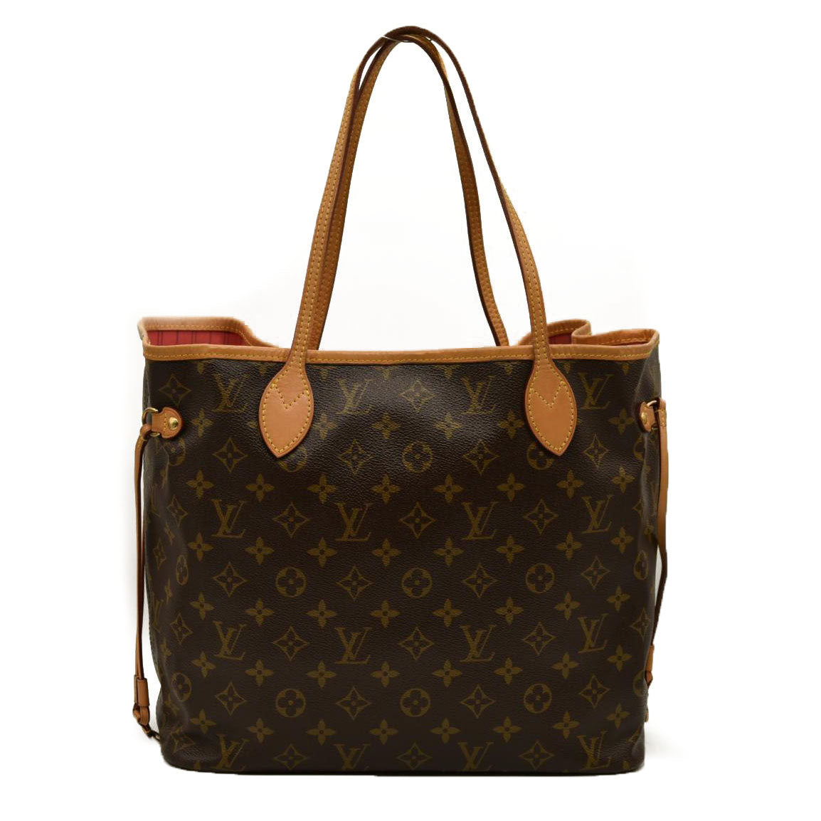 LOUIS VUITTON Monogram V Neverfull MM Hot Pink