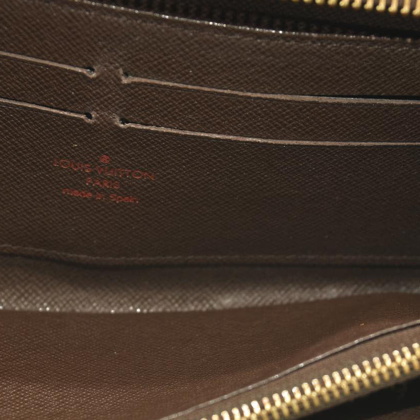 LOUIS VUITTON Damier Ebene Zippy Wallet CA1049