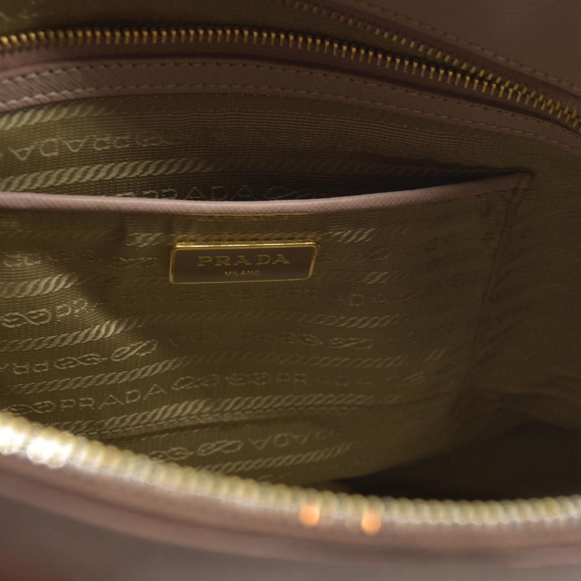 AUCTION $4500  Prada  Saffiano Medium Galleria Double Zip Tote Cammeo