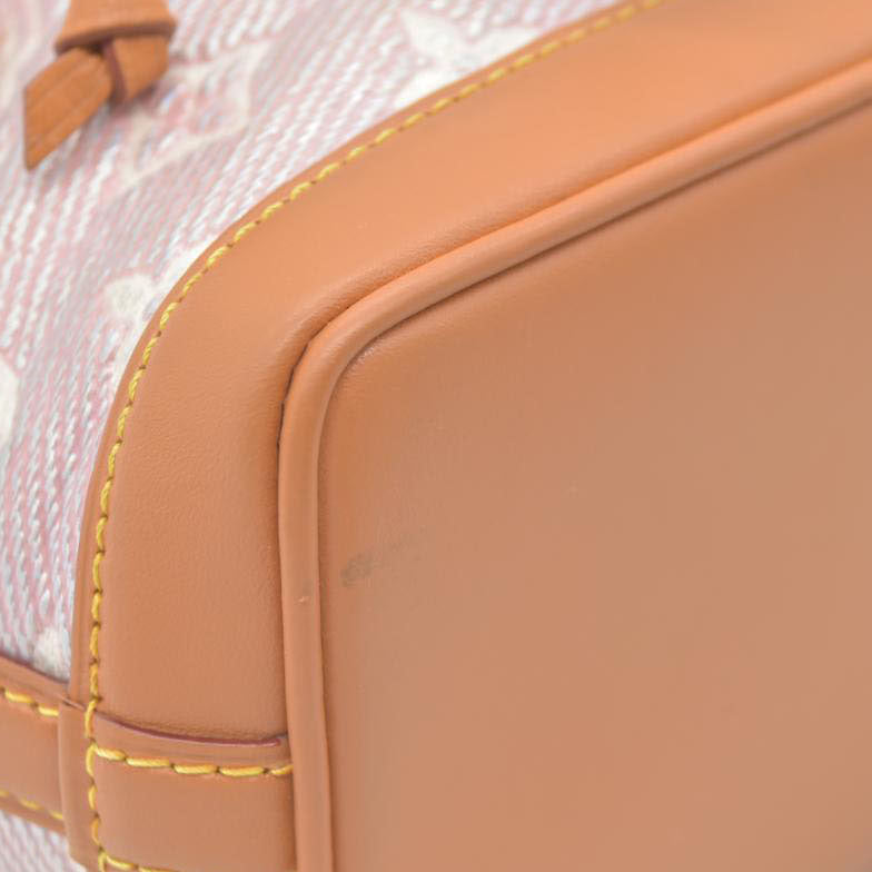 $2260 Louis Vuitton Monoglam Nano Noe Rose