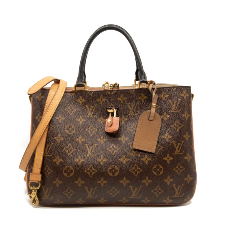 USED Louis Vuitton Monogram Millefeuille Sesame Peach Tote