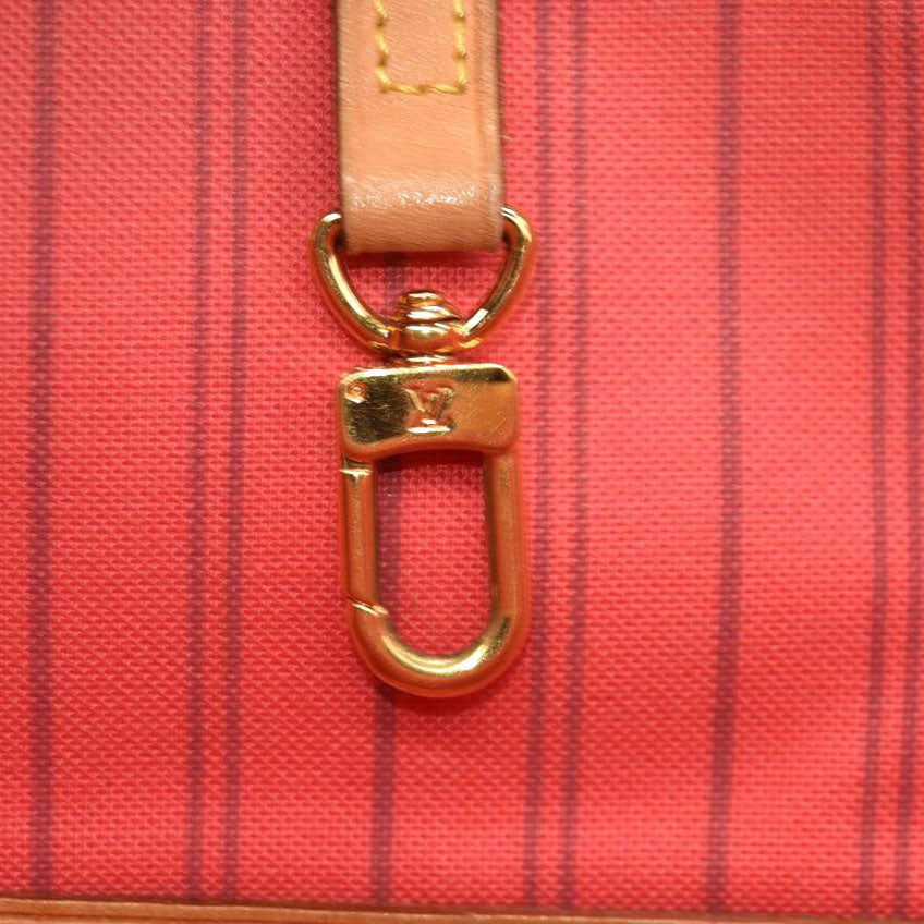 LOUIS VUITTON Monogram V Neverfull MM Hot Pink