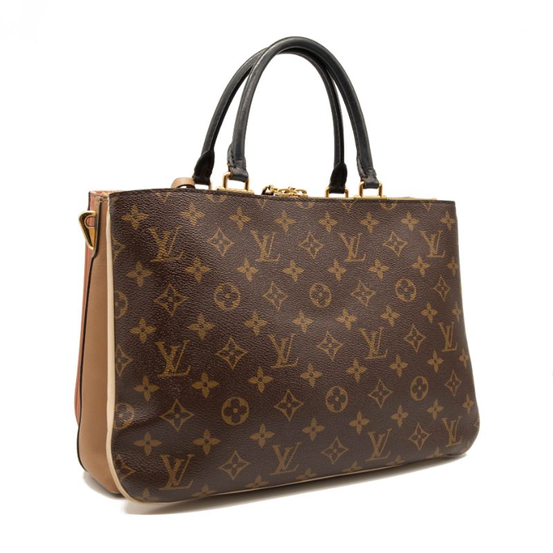 USED Louis Vuitton Monogram Millefeuille Sesame Peach Tote