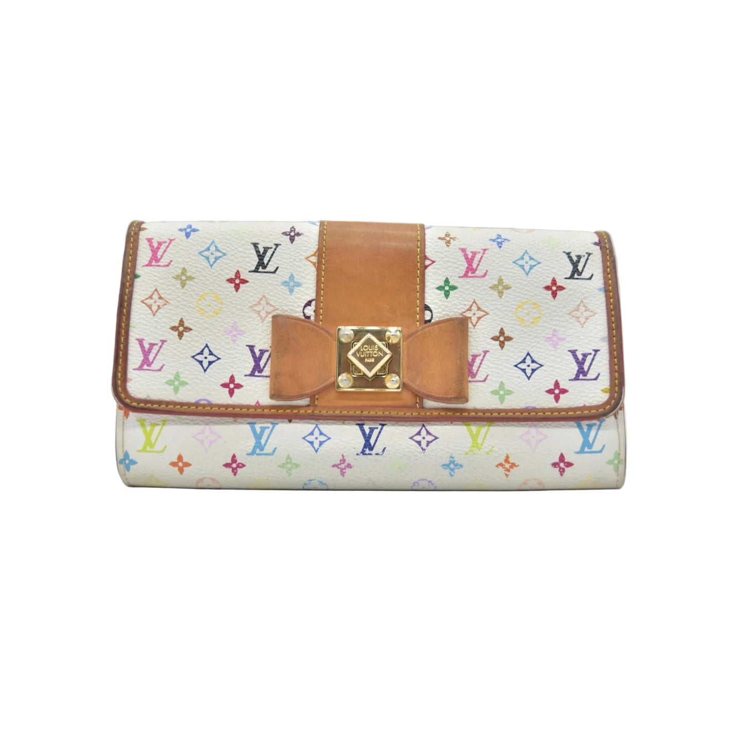 Louis Vuitton Monogram Multicolor Portefeiulle Sarah Noeud Wallet TH0171