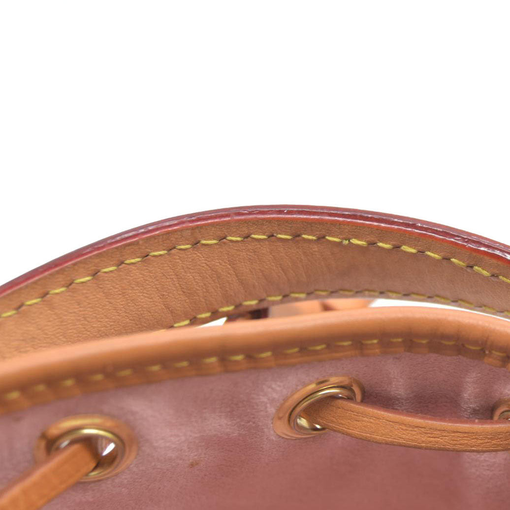 $2260 Louis Vuitton Monoglam Nano Noe Rose