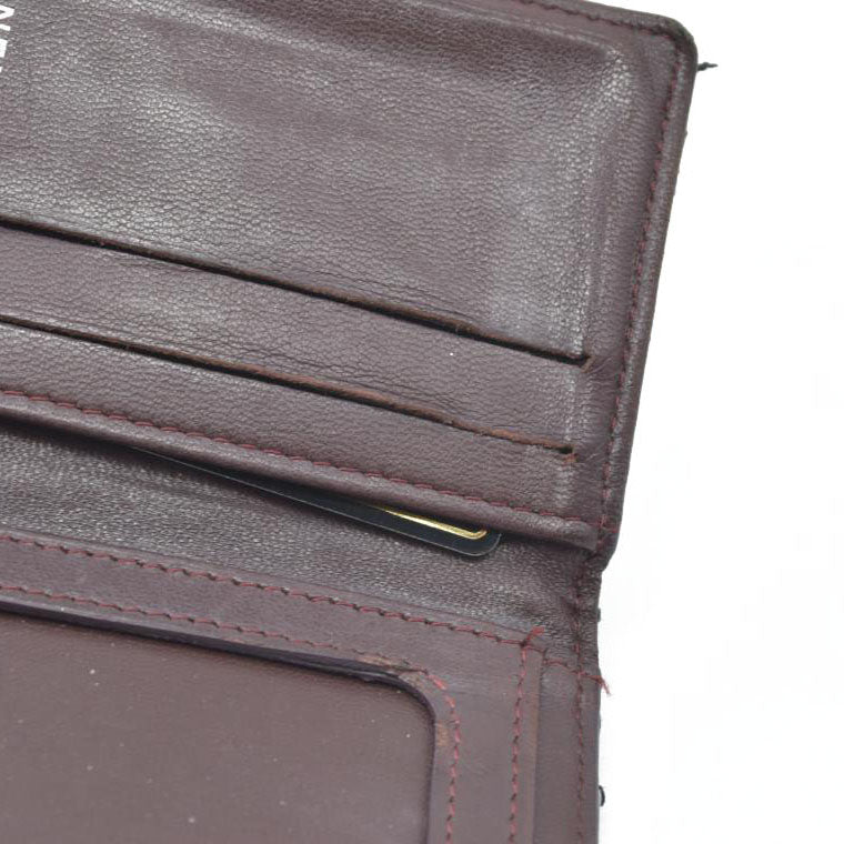 Chanel  Crumpled Calfskin Quilted Card Holder Wallet So Black