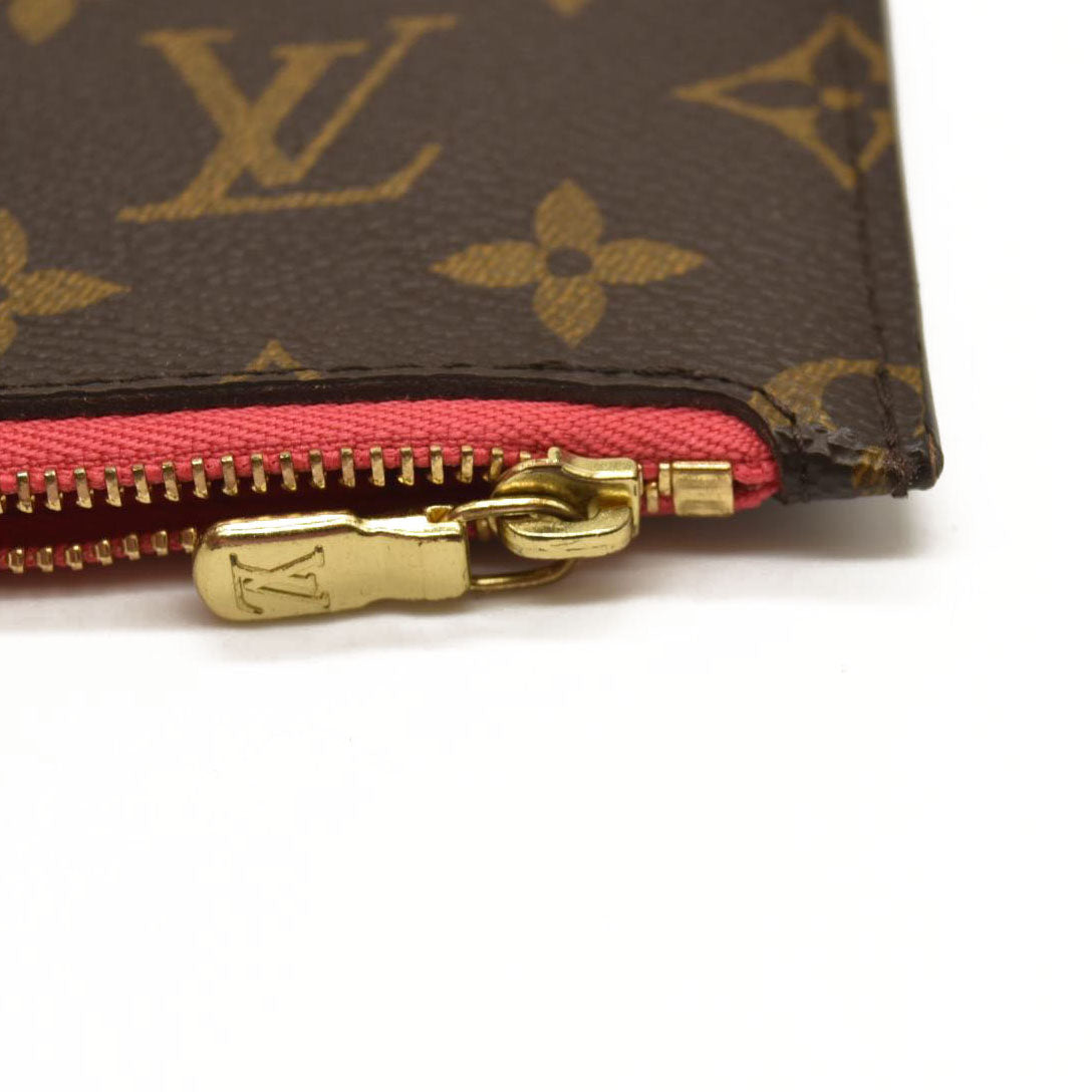 LOUIS VUITTON Monogram V Neverfull MM Hot Pink