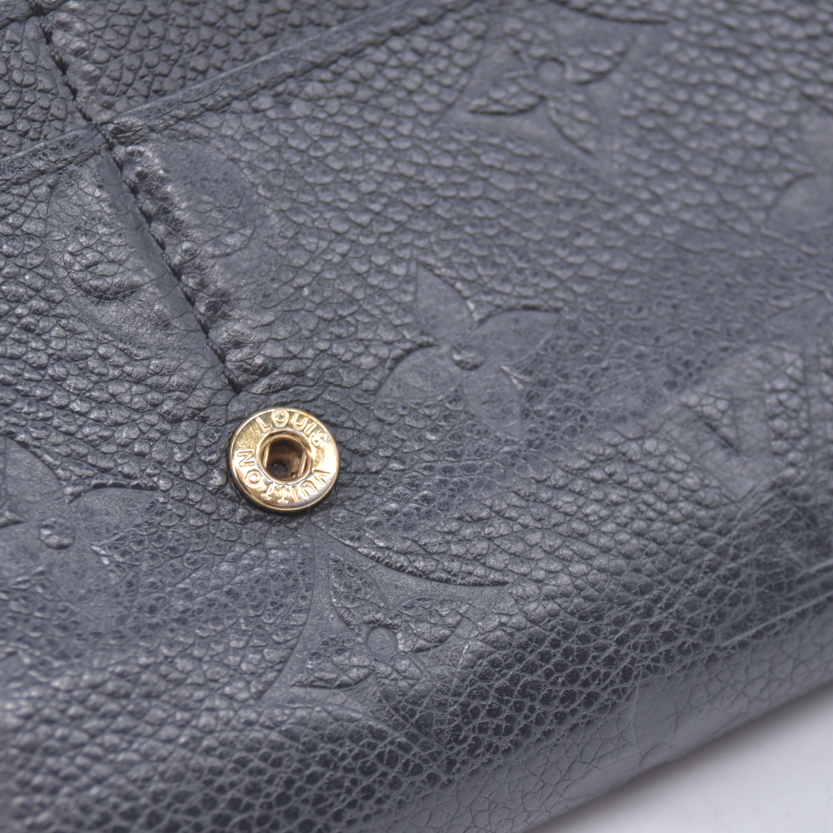 $1060 2015 Louis Vuitton Empreinte Sarah Wallet NM Black CA4105