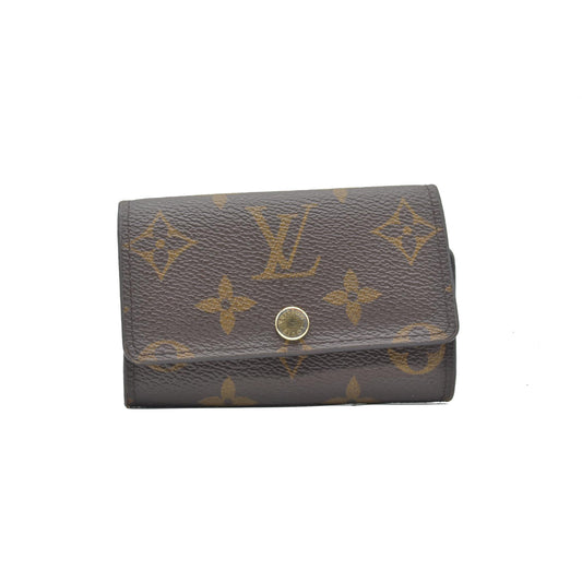 $345 Louis Vuitton Monogram 6 Key Multicles Holder Fuchsia RFID