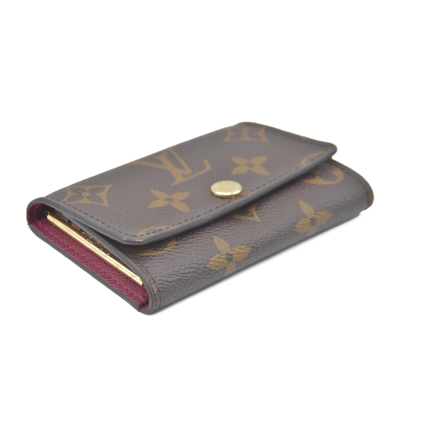 $345 Louis Vuitton Monogram 6 Key Multicles Holder Fuchsia RFID
