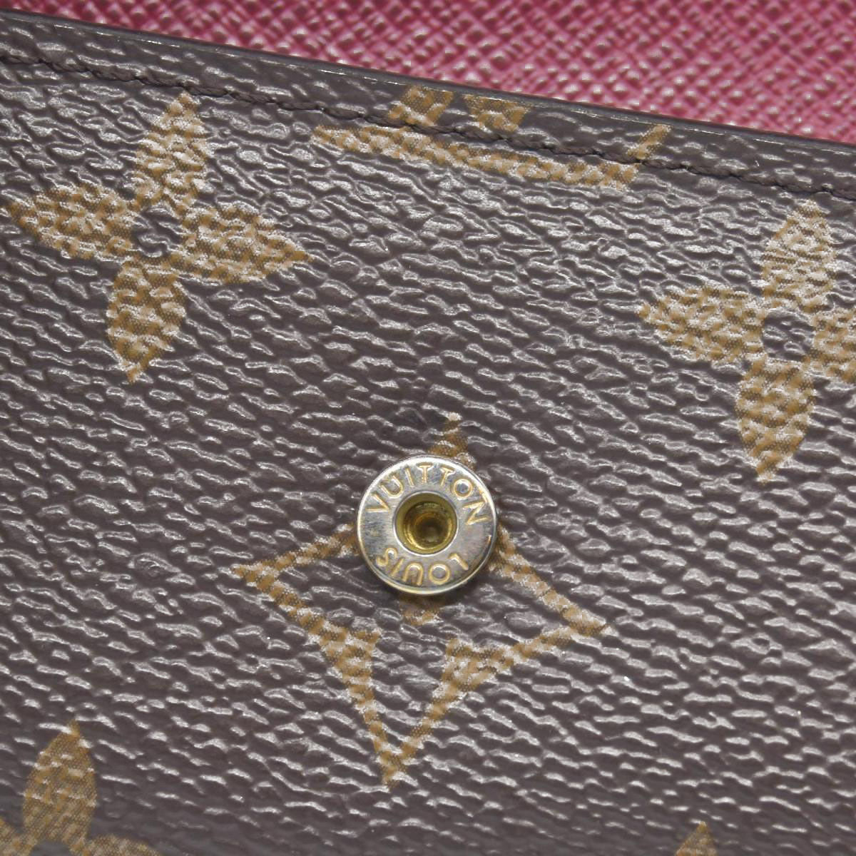 $345 Louis Vuitton Monogram 6 Key Multicles Holder Fuchsia RFID