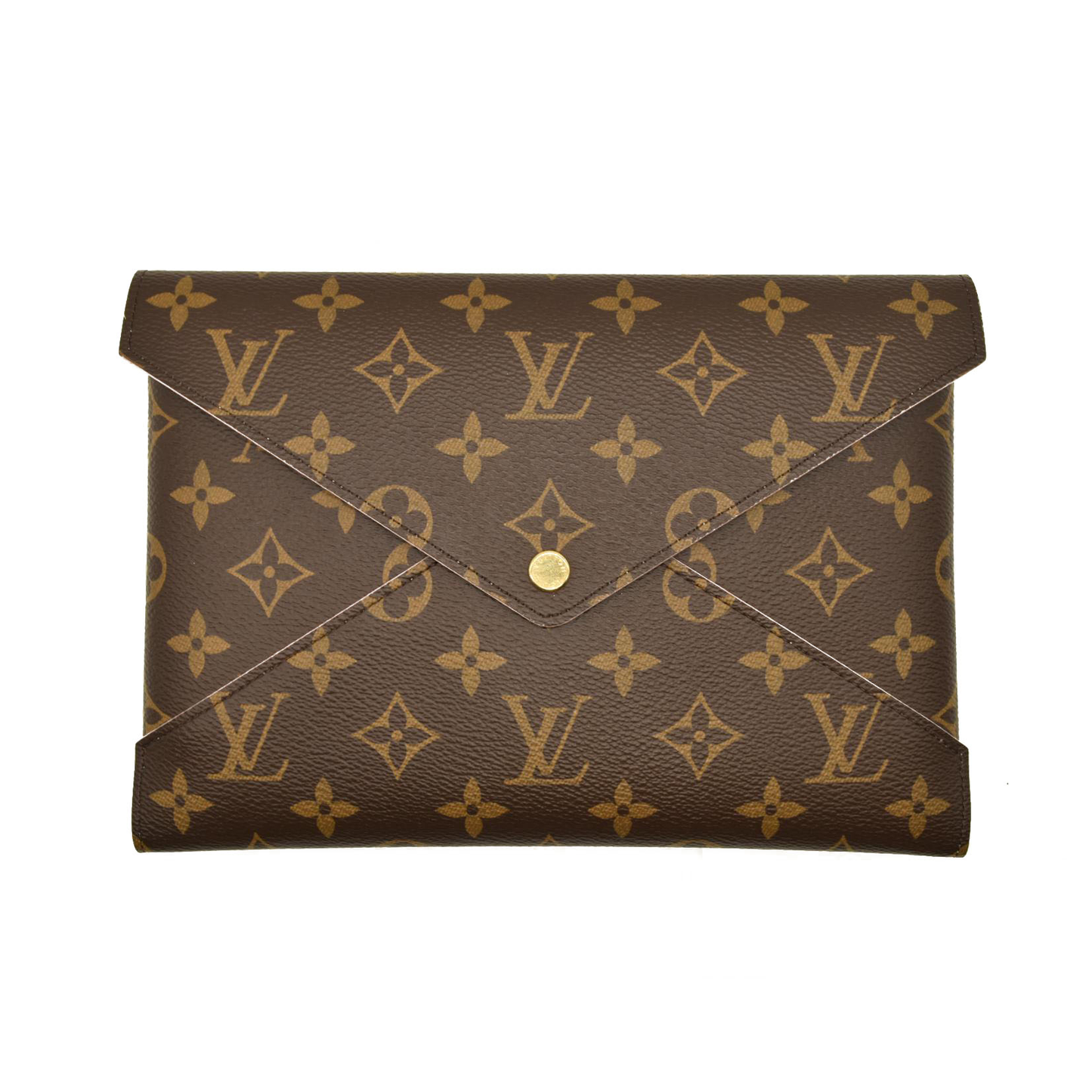 LOUIS VUITTON  Monogram Kirigami Pochette USED RFID Rose Ballerine Large