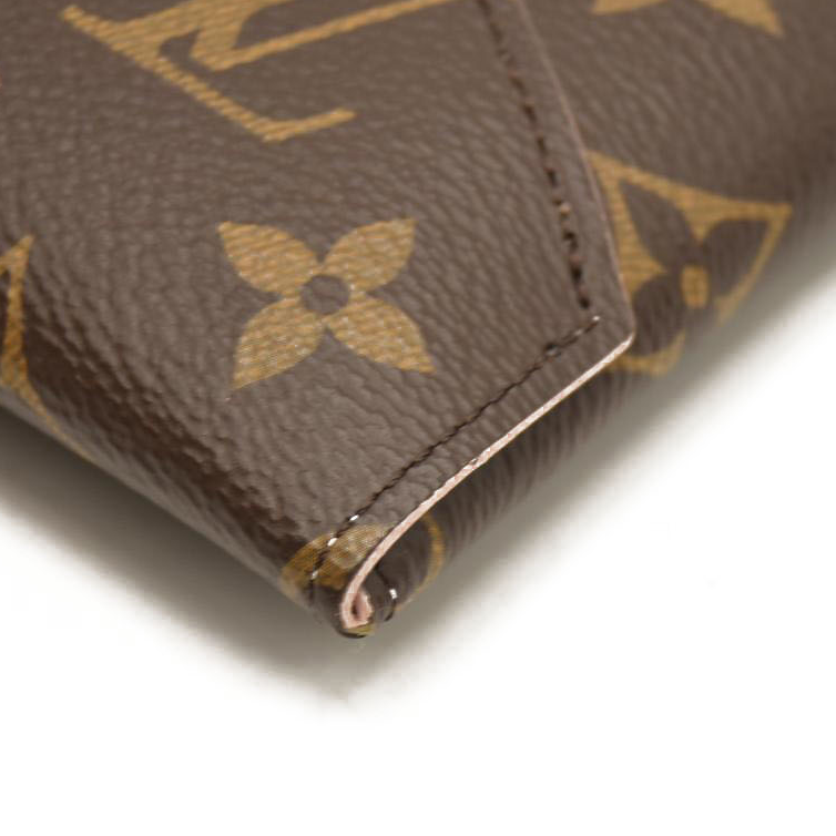 LOUIS VUITTON  Monogram Kirigami Pochette USED RFID Rose Ballerine Large