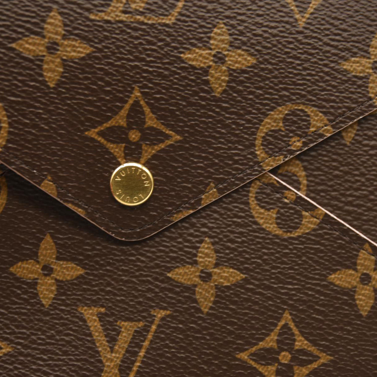 LOUIS VUITTON  Monogram Kirigami Pochette USED RFID Rose Ballerine Large