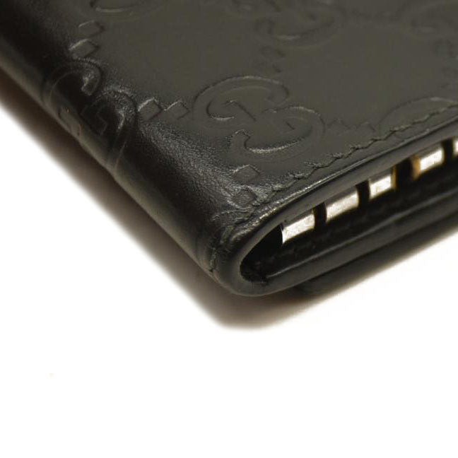 Gucci  Guccissima 6 Key Holder Case Black