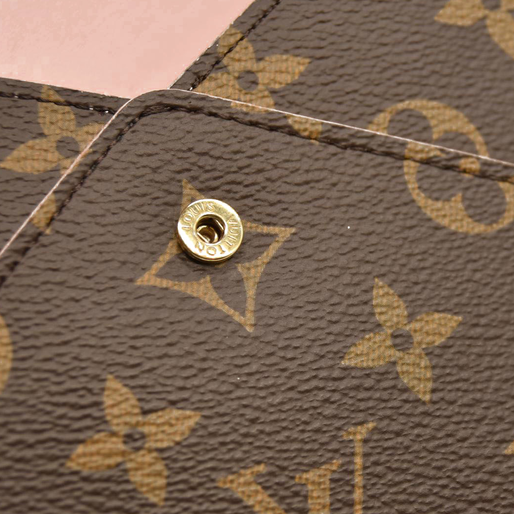 LOUIS VUITTON  Monogram Kirigami Pochette USED RFID Rose Ballerine Large