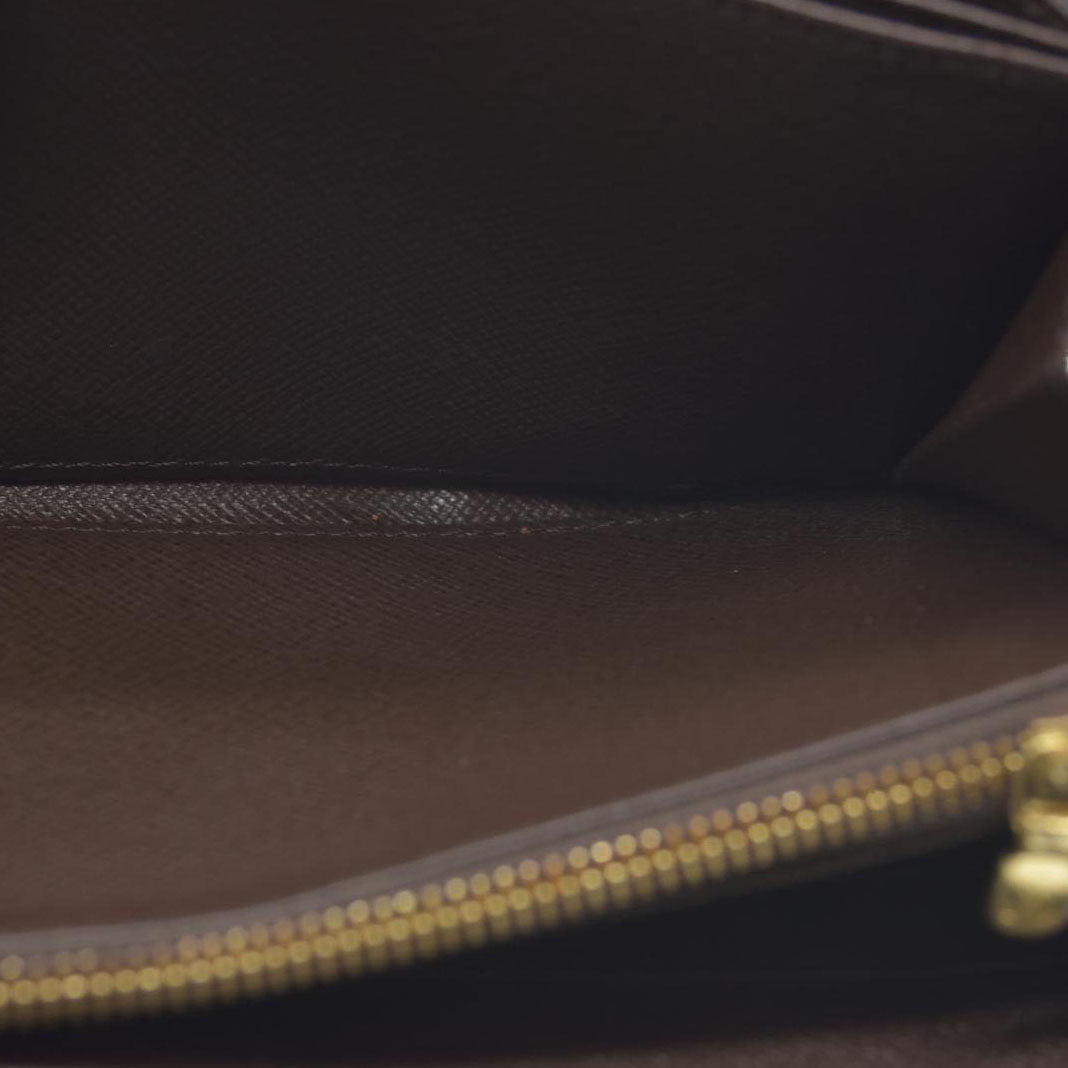 $865 Louis Vuitton  Damier Ebene Zippy Wallet CA3163