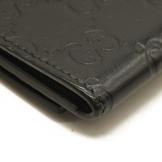 Gucci  Guccissima 6 Key Holder Case Black