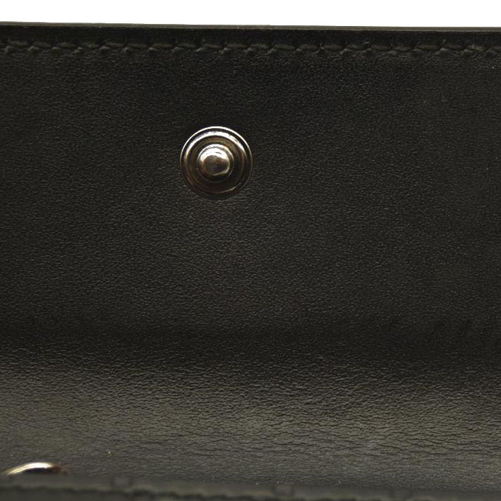 Gucci  Guccissima 6 Key Holder Case Black