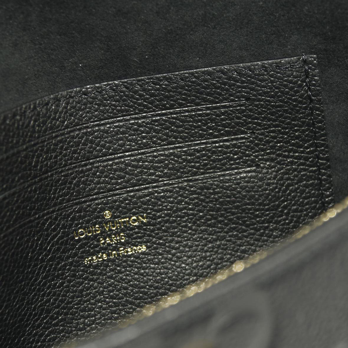 Louis Vuitton  Empreinte Giant Ivy Wallet On Chain Black RFID