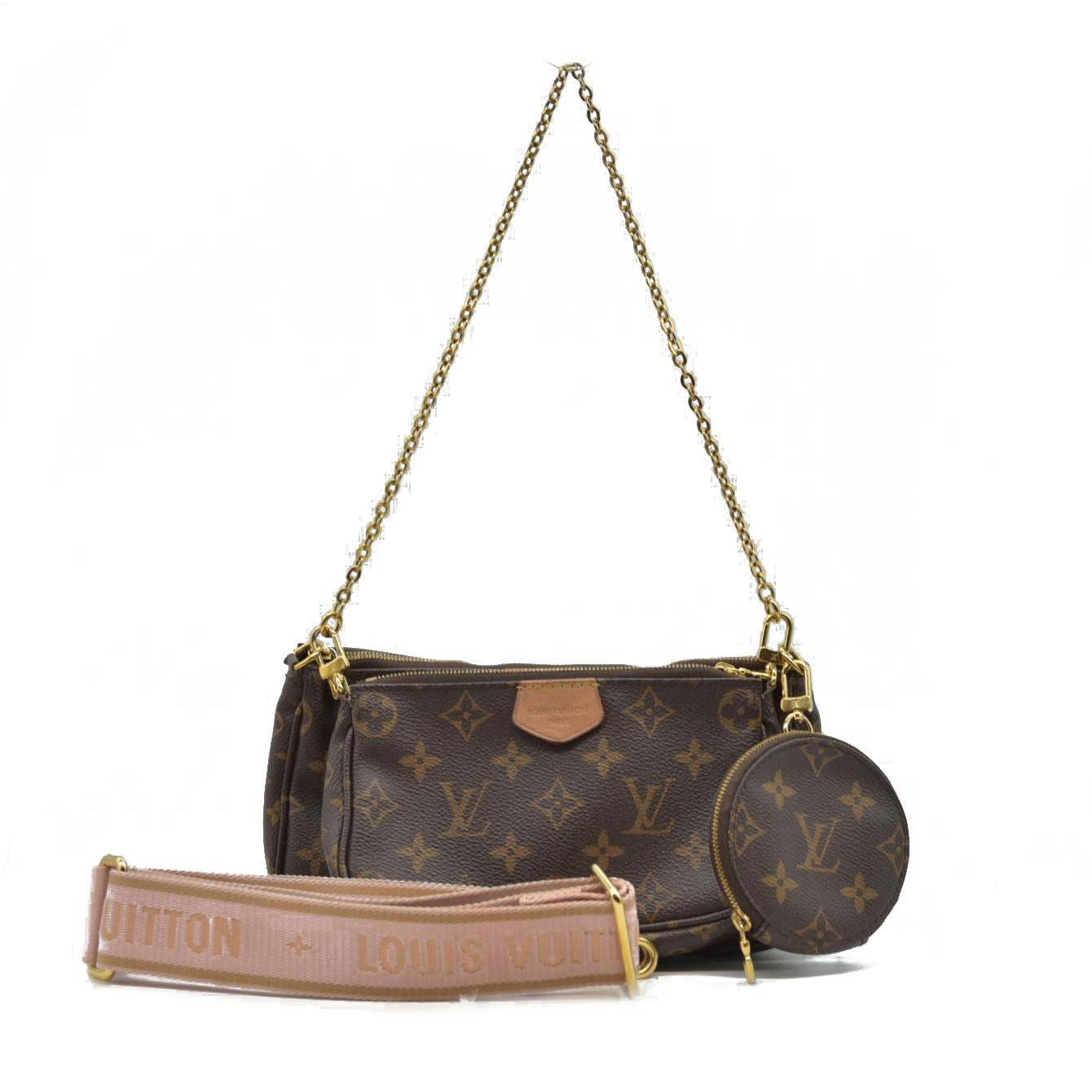 Louis Vuitton  Monogram Multi Pochette Accessories Rose Clair TN3220
